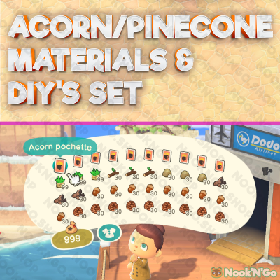 Acorn/Pinecone DIY's and Materials