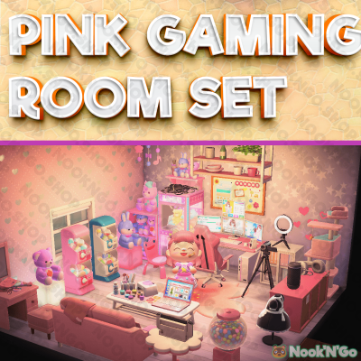 Pink Gaming Room Set