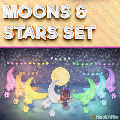 Moon and Stars Set