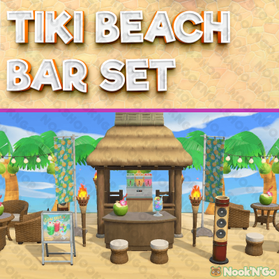 Tiki Beach Bar Set